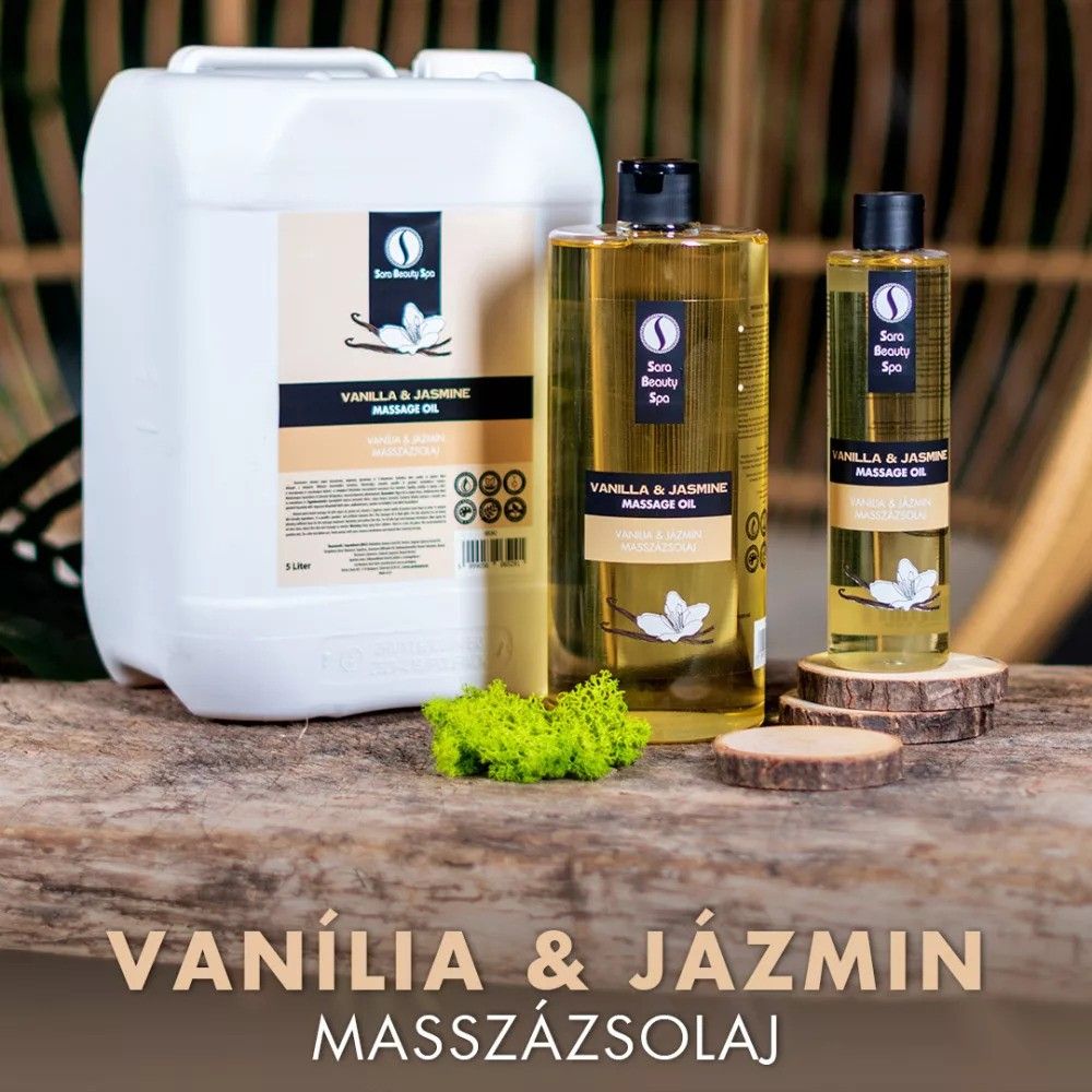 S.B. Masszázs olaj-vanilia - jázmin, 250 ml, 1000 ml