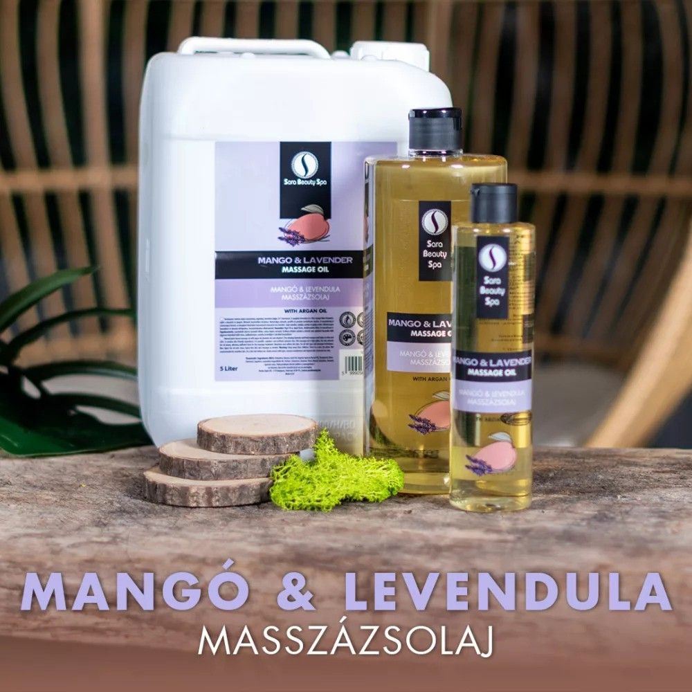 S.B. Masszázs olaj -mangó- levendula 250 ml, 1000 ml ,