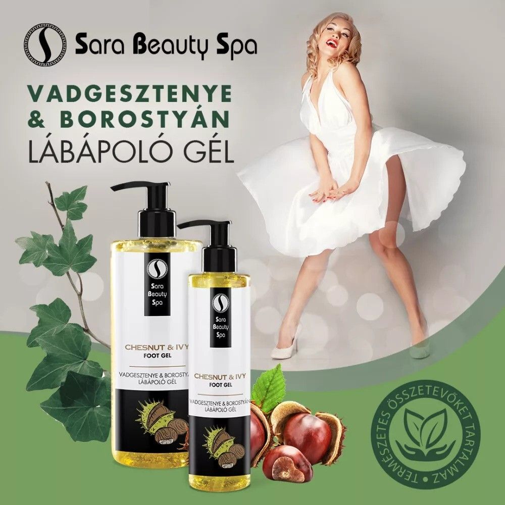Lábápoló zselé - vadgesztenye és borostyán 250 ml, 500 ml