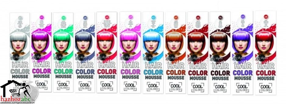 Élysée színező hab - 12 szín - 75 ml 