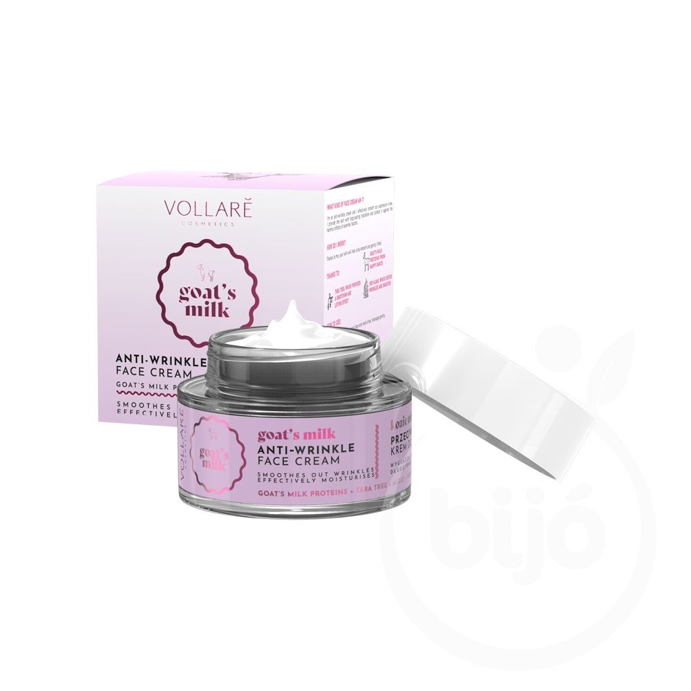 Vollare - Kecsketejes arckrém - Vörösalga-méz-kecsketej - - 50ml